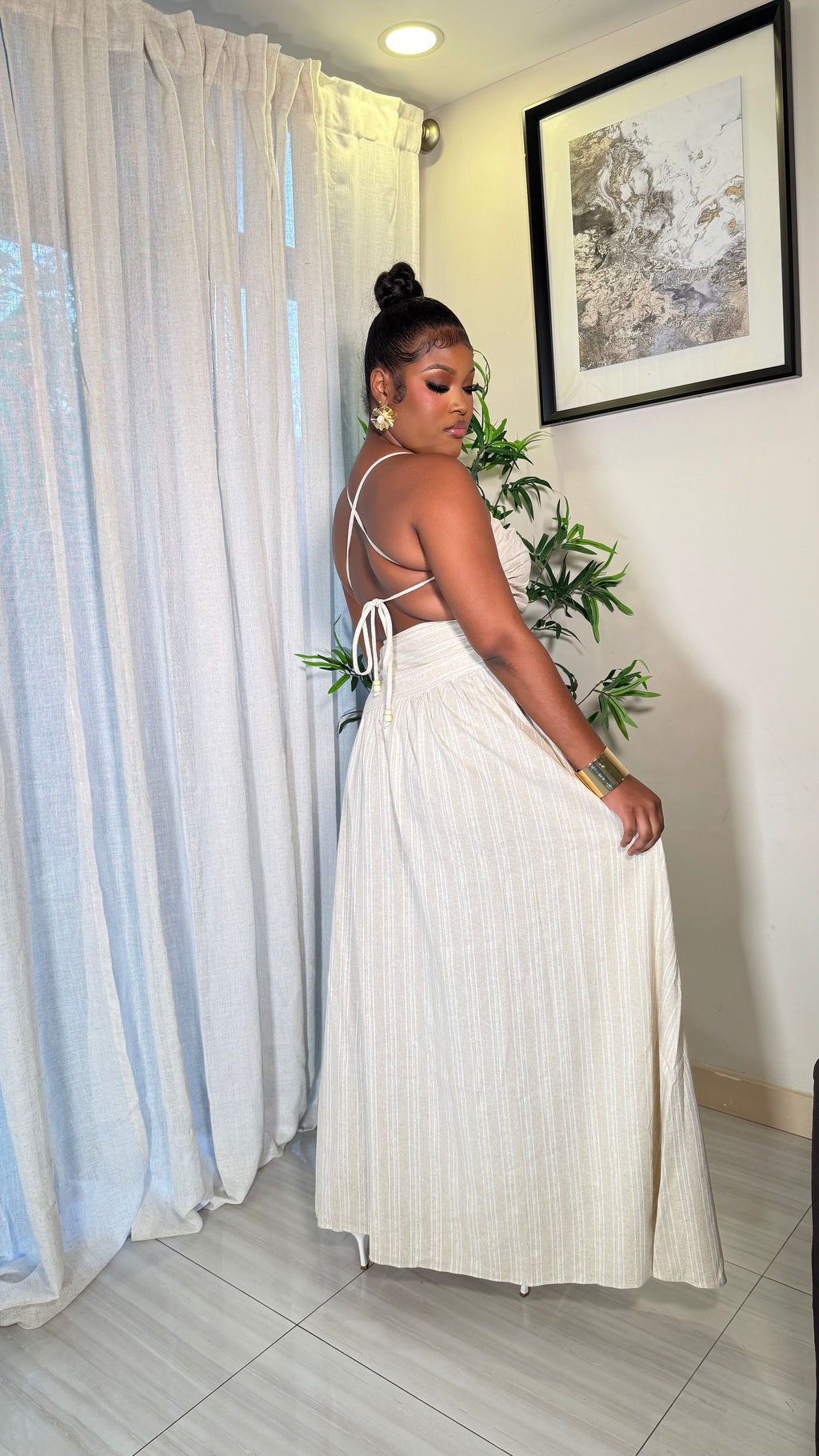 THE BELLE MAXI DRESS (NUDE)