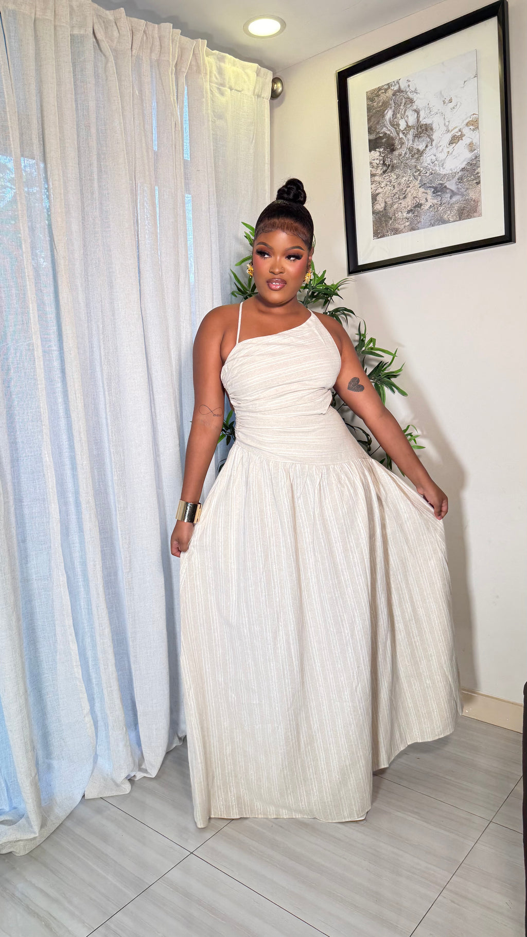 THE BELLE MAXI DRESS (NUDE)