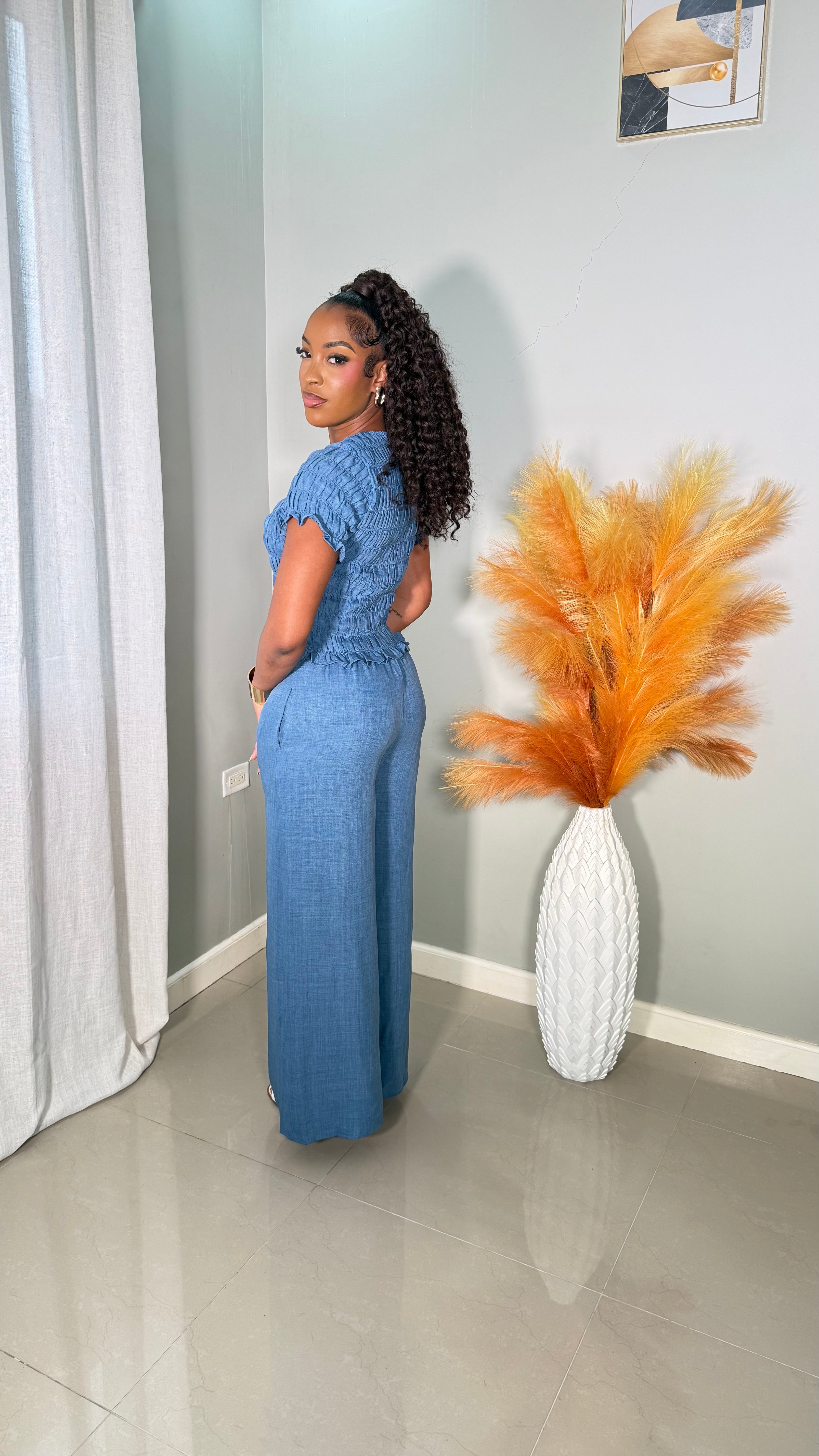 Cozy Everyday Pants set (BLUE LIGHT DENIM)