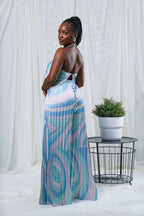 Amora Pants Set (Blue Multi)