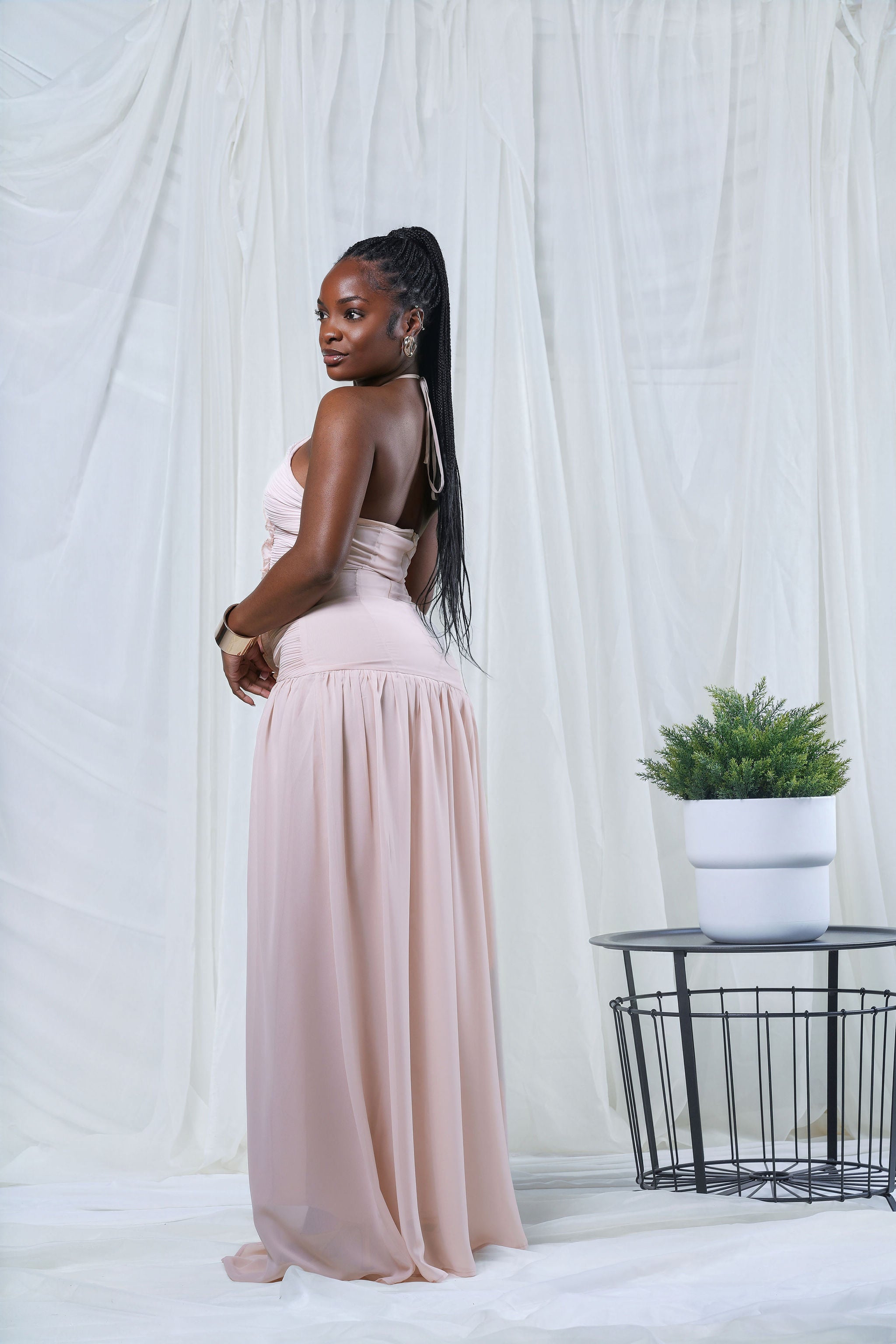 Serenity Maxi Dress (NUDE)